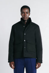 GIUBBOTTO COLLO IN PIEDI IN PANNO NERO